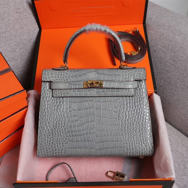 【HERMES】エルメス ケリー クロコ 25cm