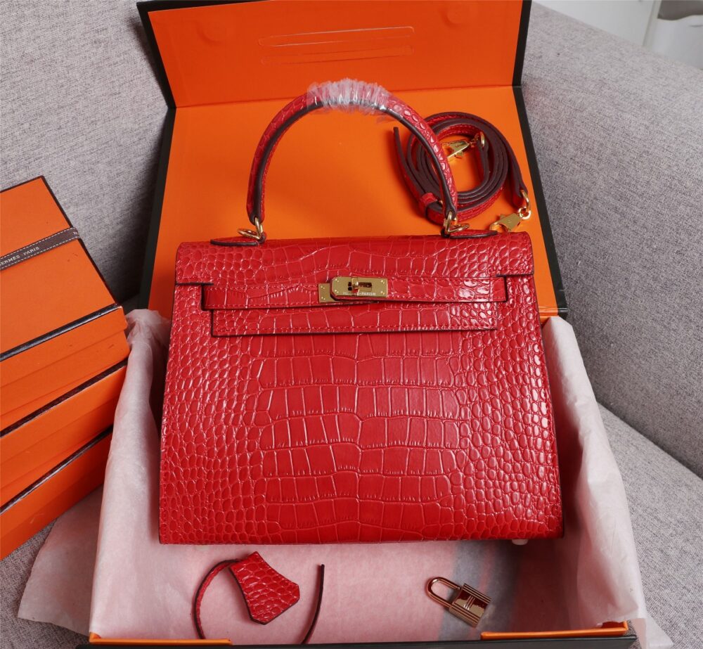 【HERMES】エルメス ケリー クロコ 25cm