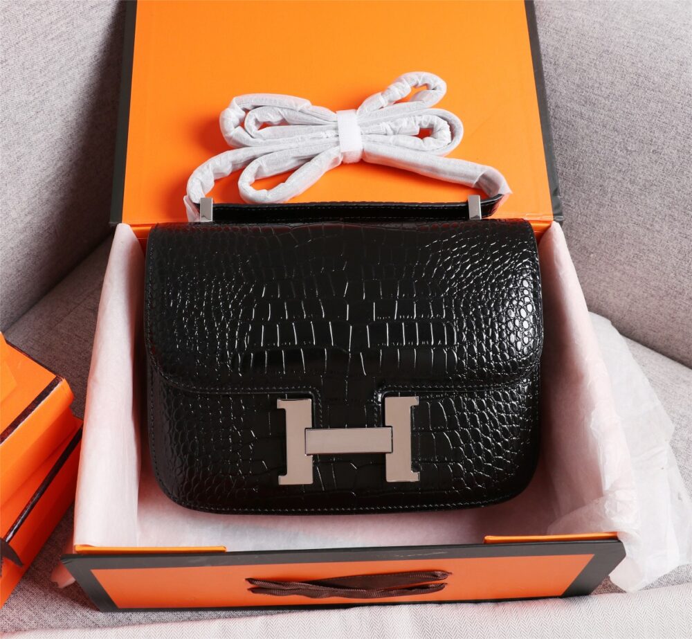 【HERMES】エルメス コンスタンス クロコ 24cm