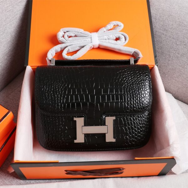 【HERMES】エルメス コンスタンス クロコ 24cm