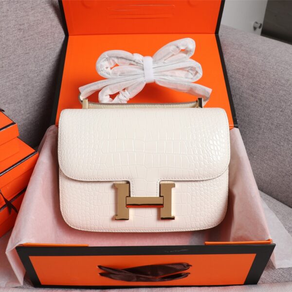 【HERMES】エルメス コンスタンス クロコ 24cm