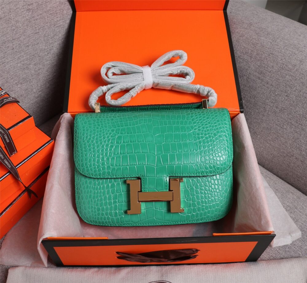 【HERMES】エルメス コンスタンス クロコ 24cm