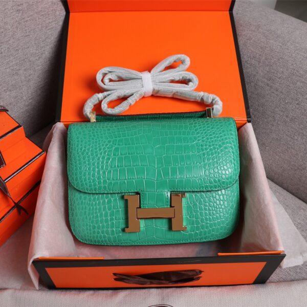 【HERMES】エルメス コンスタンス クロコ 24cm