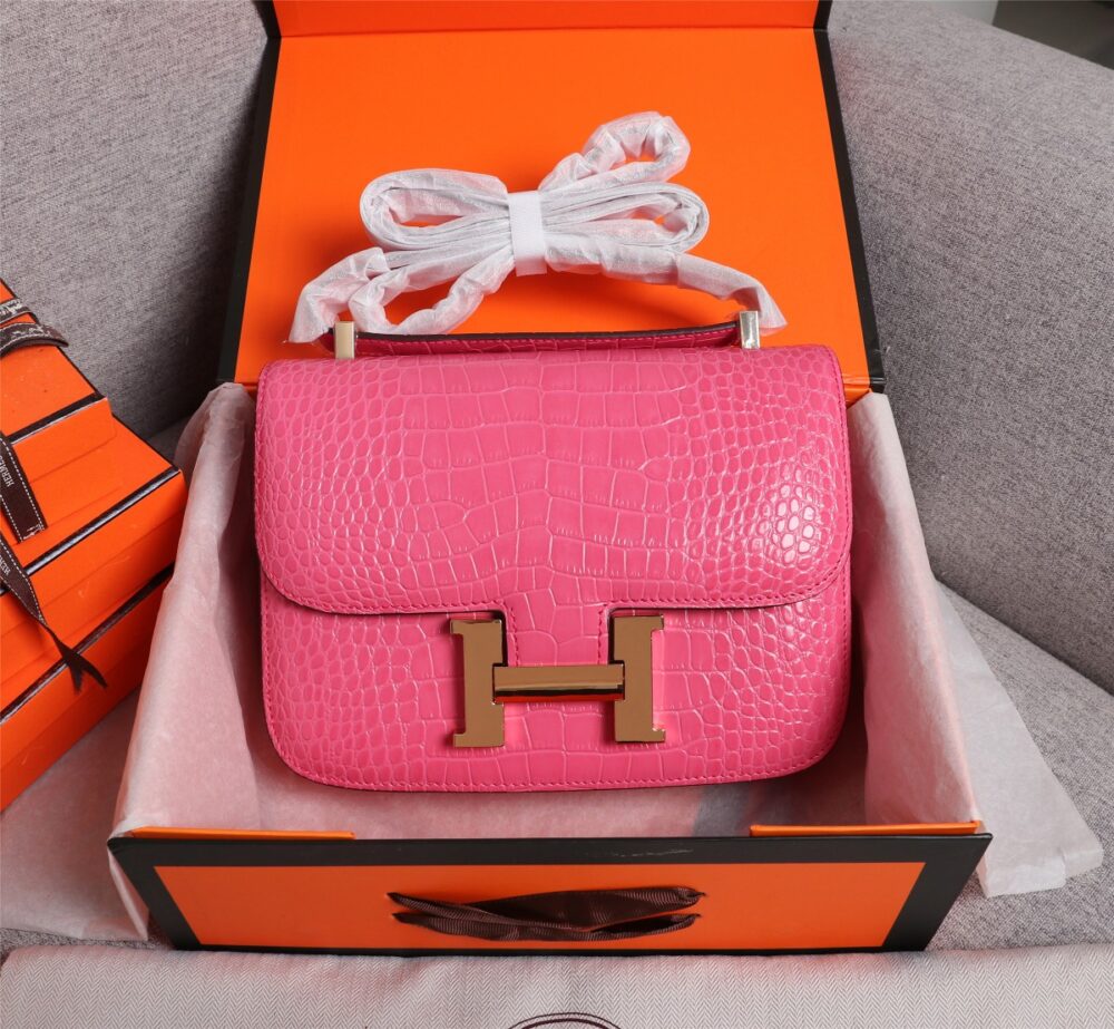 【HERMES】エルメス コンスタンス クロコ 24cm