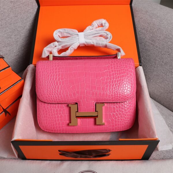 【HERMES】エルメス コンスタンス クロコ 24cm