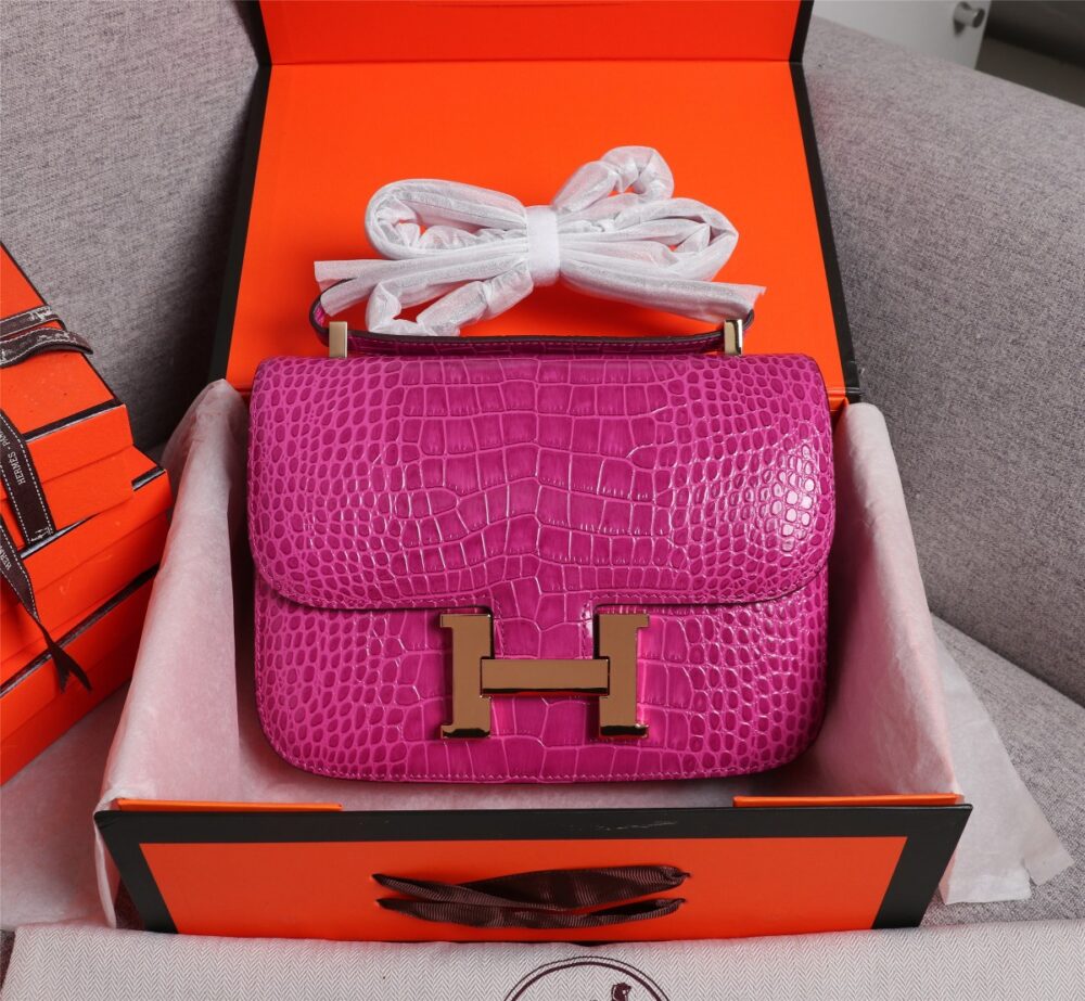【HERMES】エルメス コンスタンス クロコ 24cm