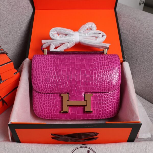 【HERMES】エルメス コンスタンス クロコ 24cm