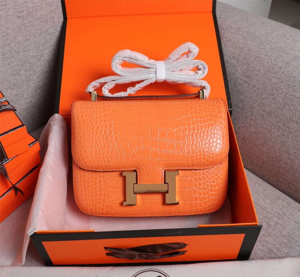 【HERMES】エルメス コンスタンス クロコ 24cm