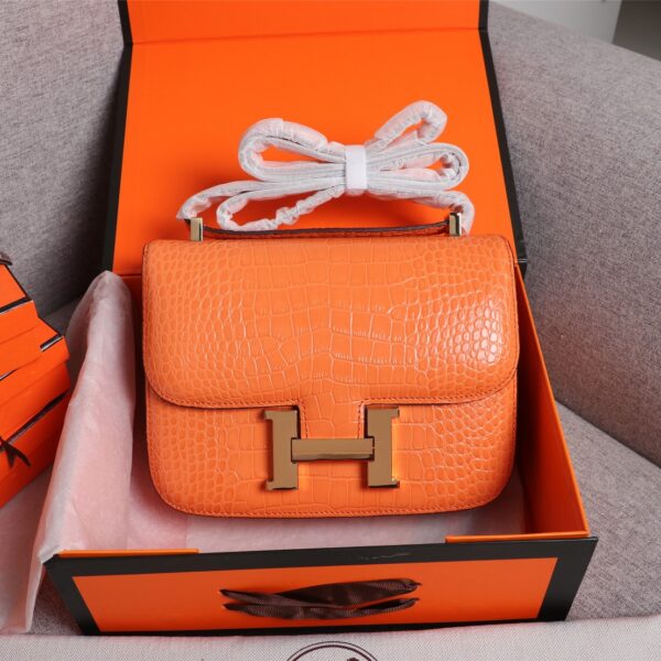 【HERMES】エルメス コンスタンス クロコ 24cm