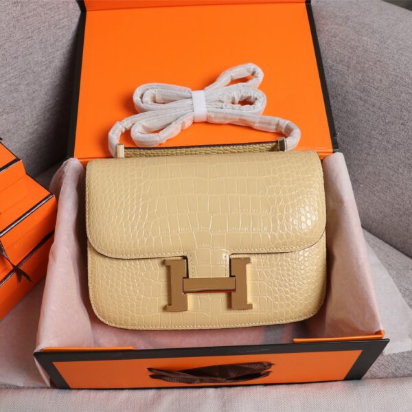 【HERMES】エルメス コンスタンス クロコ 24cm